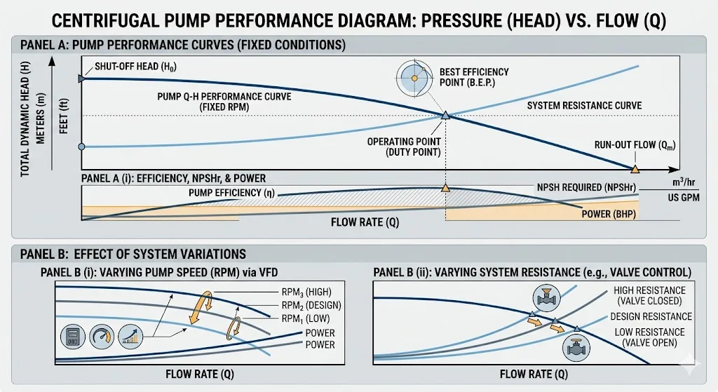Ảnh minh hoạ so sánh giữa Pressure vs Flow