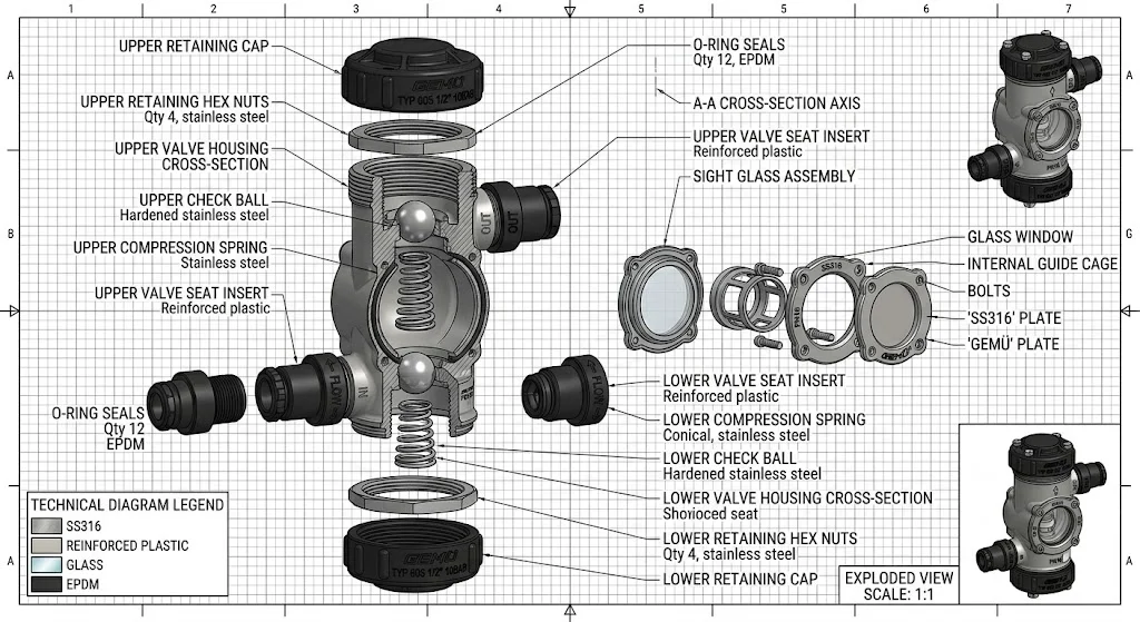 Cấu tạo của bơm định lượng