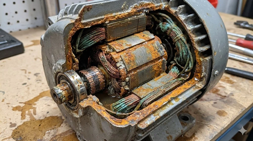 Hình ảnh minh hoạ motor bị nước vào