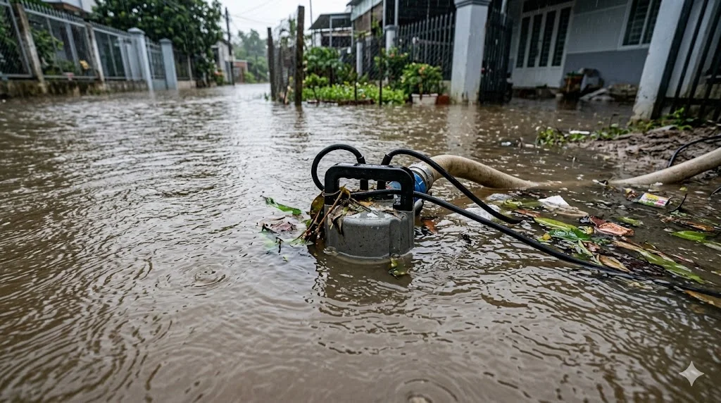 Hình ảnh minh hoạ máy bơm bị ngập 