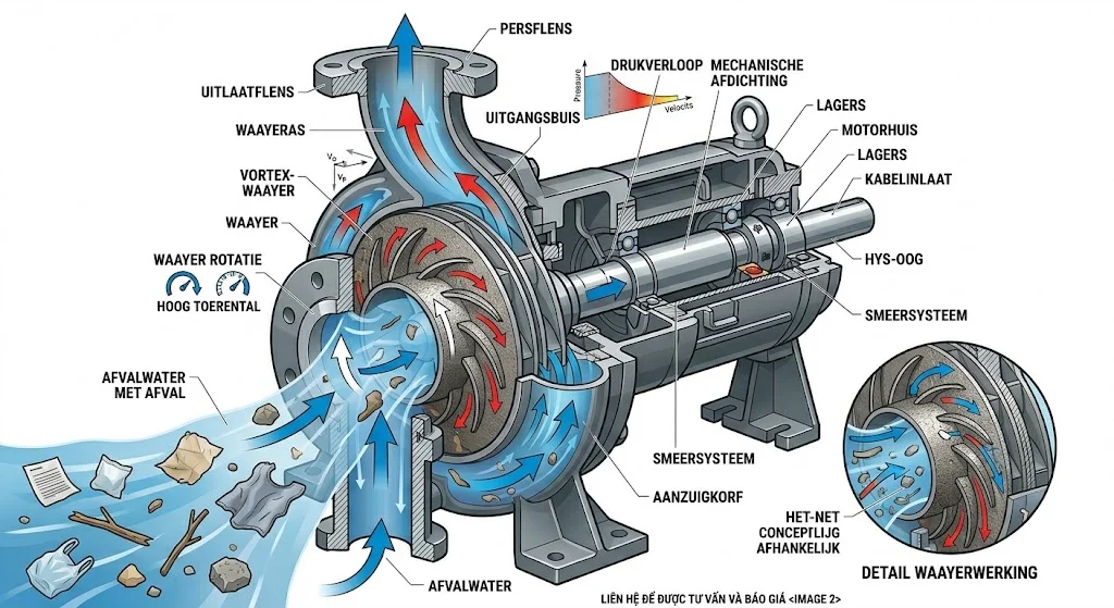 Nguyên lý hoạt động của máy bơm