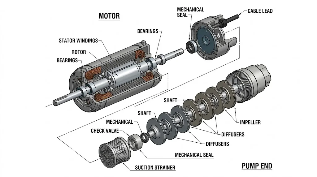 Cấu tạo của máy bơm hoả tiễn 