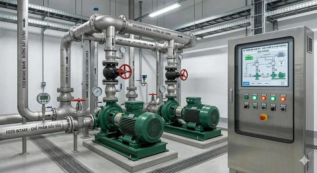 Tổng quan ngoại hình của máy bơm