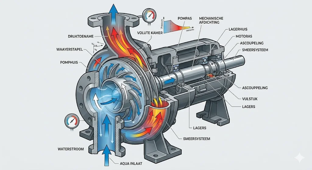 Nguyên lý hoạt động của máy bơm