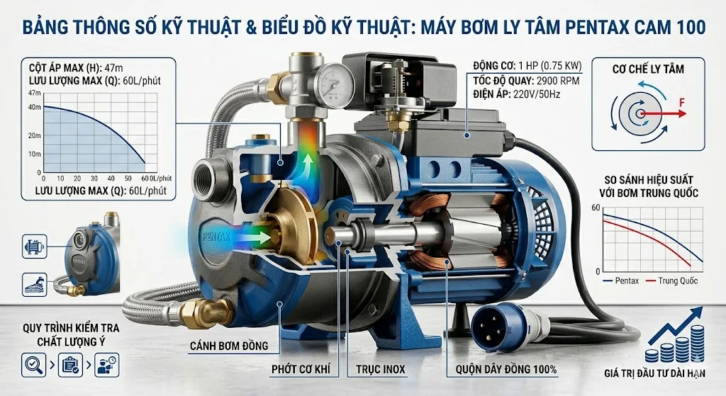 Nguyên lý hoạt động của máy bơm