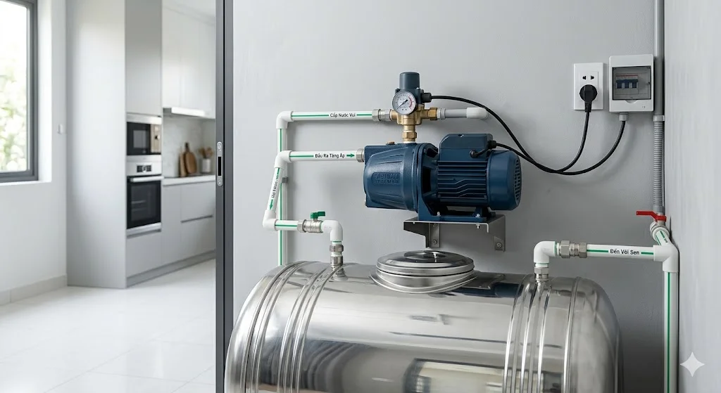 Tổng quan ngoại hình của máy bơm tăng áp