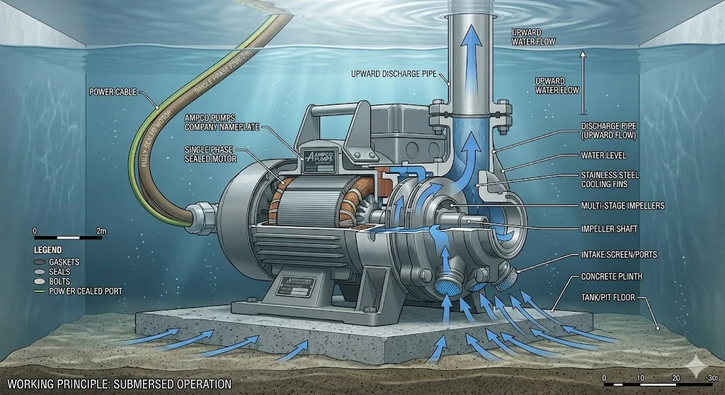 Nguyên lý hoạt động của máy bơm