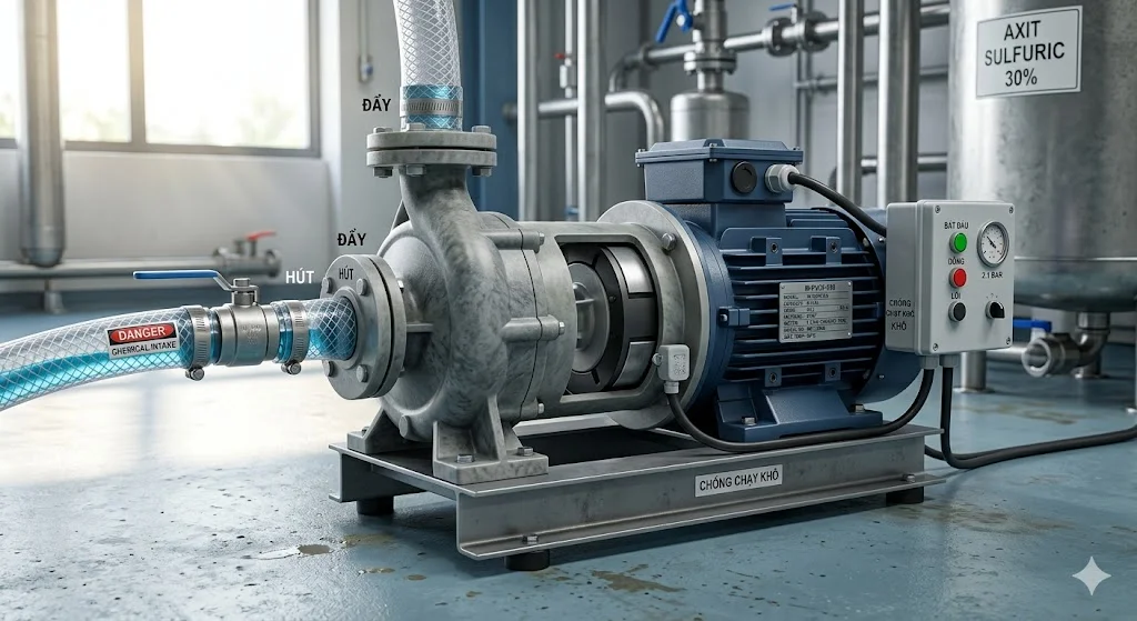 Tổng quan ngoại hình máy bơm