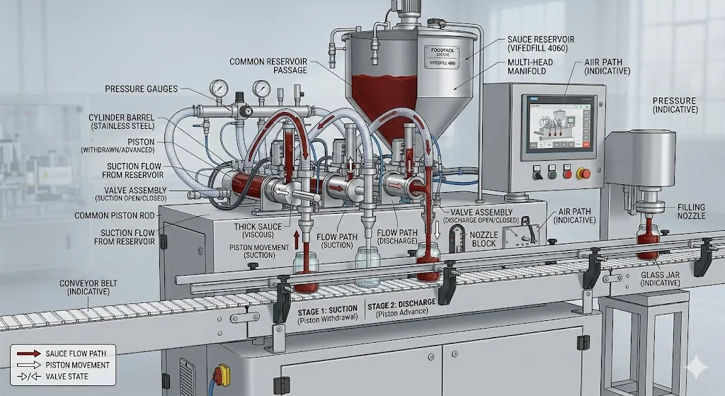 Nguyên lý hoạt động của máy chiết rót