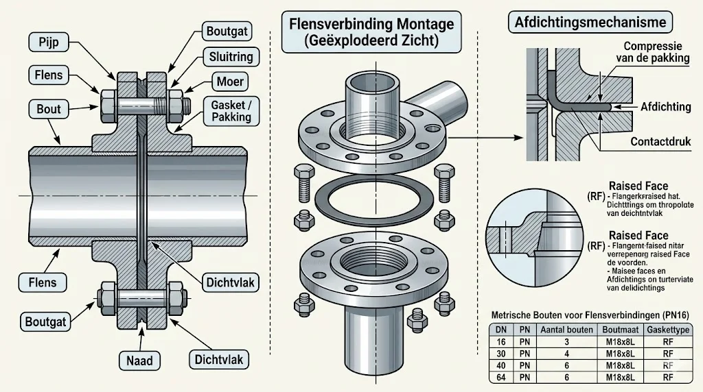 Nguyên lý hoạt động của mặt bích