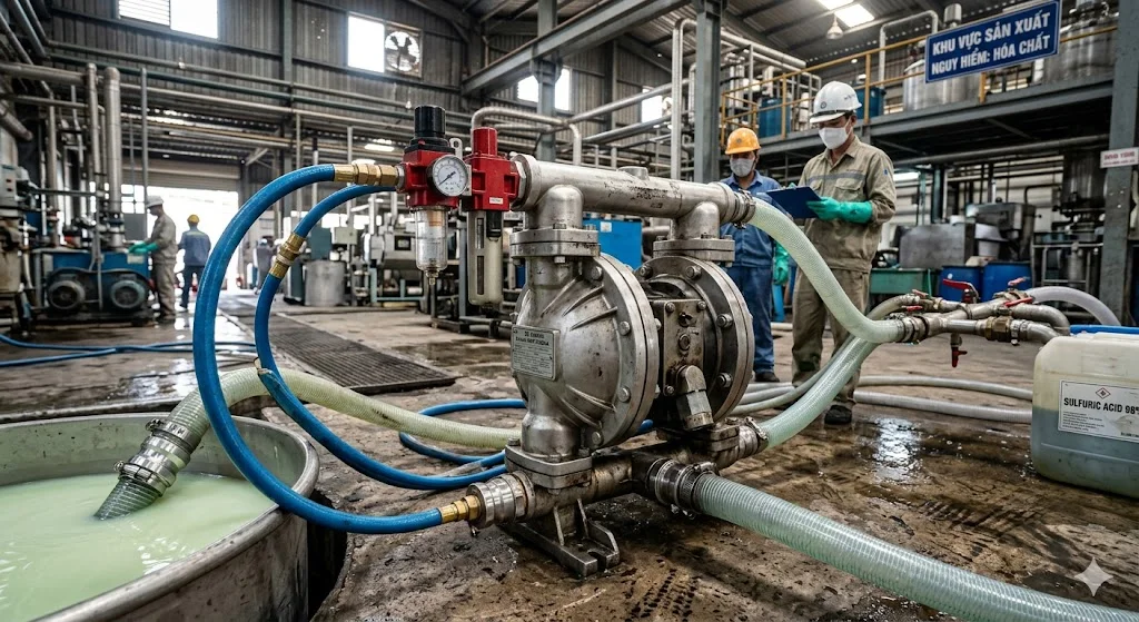 Tổng quan ngoại hình của bơm khí nén