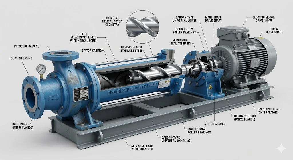 Tổng quan ngoại hình của bơm