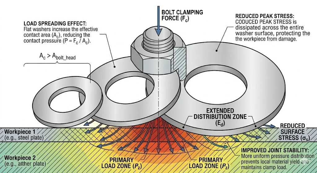 Nguyên lý hoạt động của vòng đệm phẳng inox