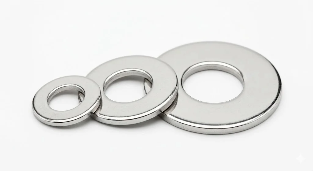 Tổng quan ngoại hình của vòng đệm phẳng inox