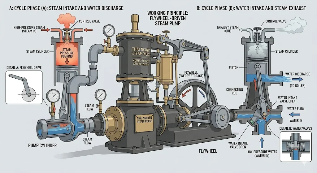 Nguyên lý hoạt động của bơm