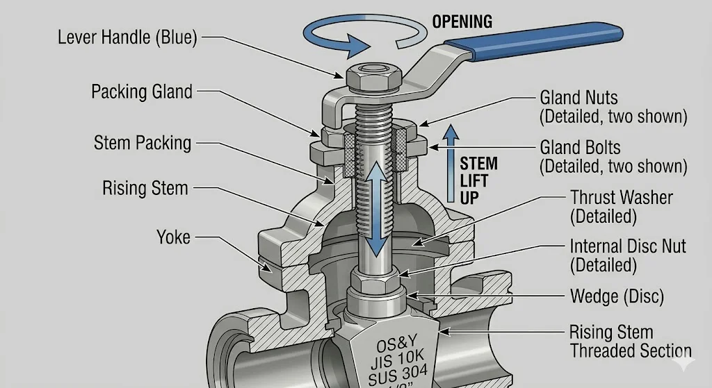 Cấu tạo của trục van