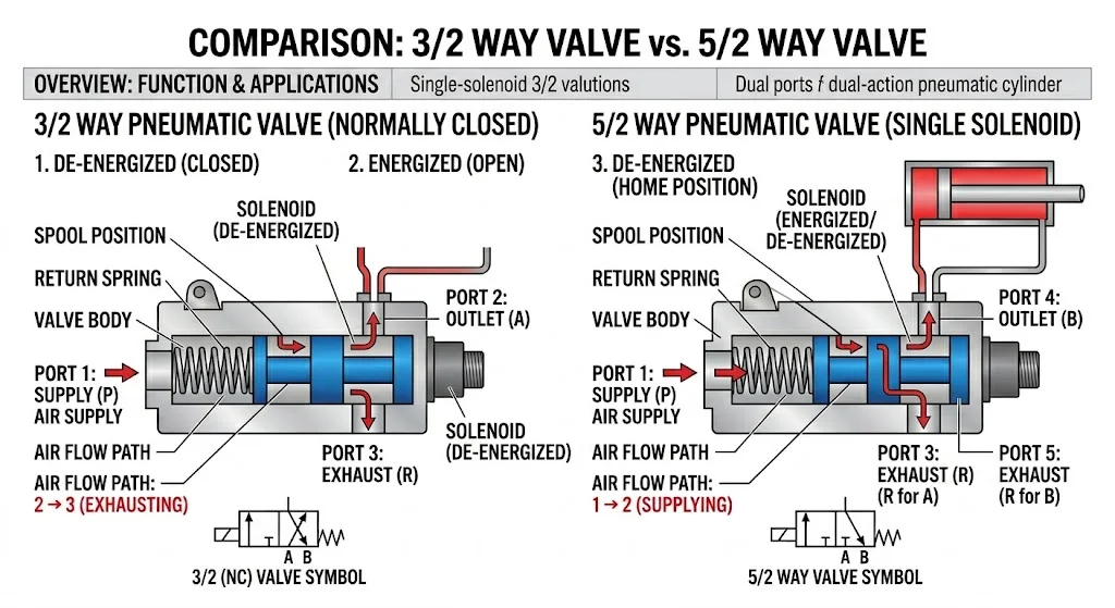 Phân loại van điều khiển khí nén
