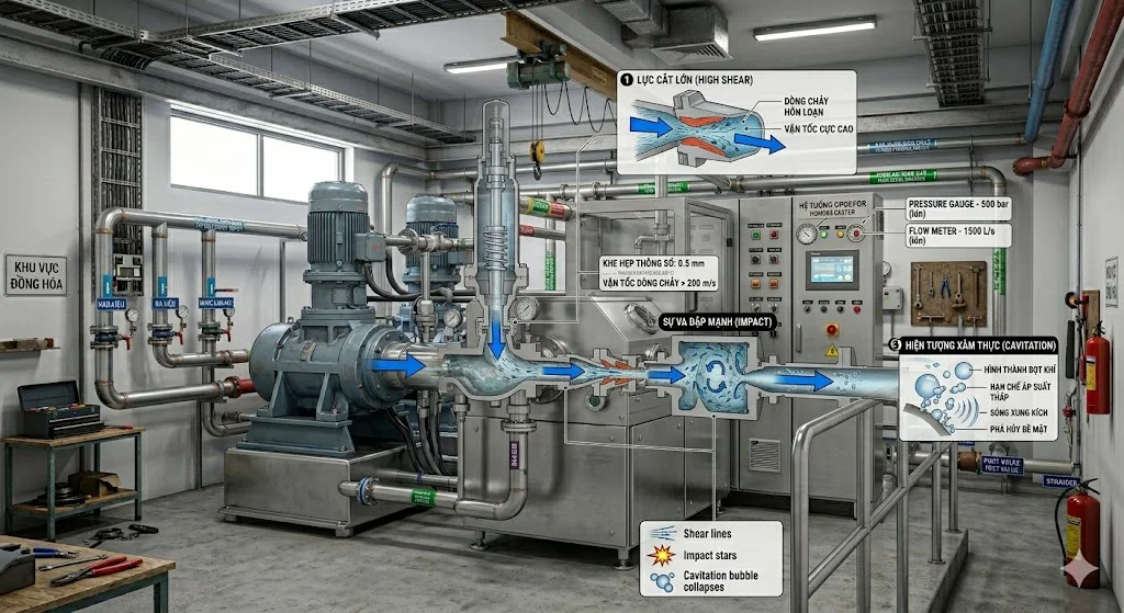 Nguyên lý hoạt động của thiết bị đồng hoá