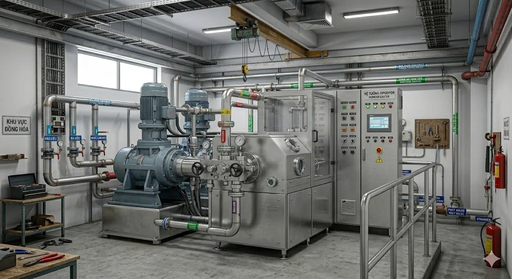 Tổng quan ngoại hình của thiết bị đồng hoá