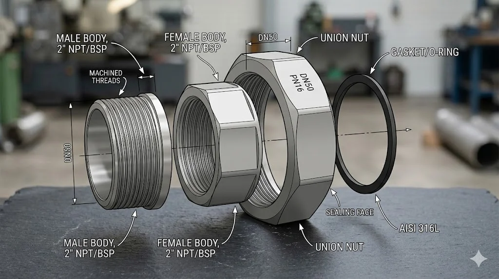 Cấu tạo của rắc co