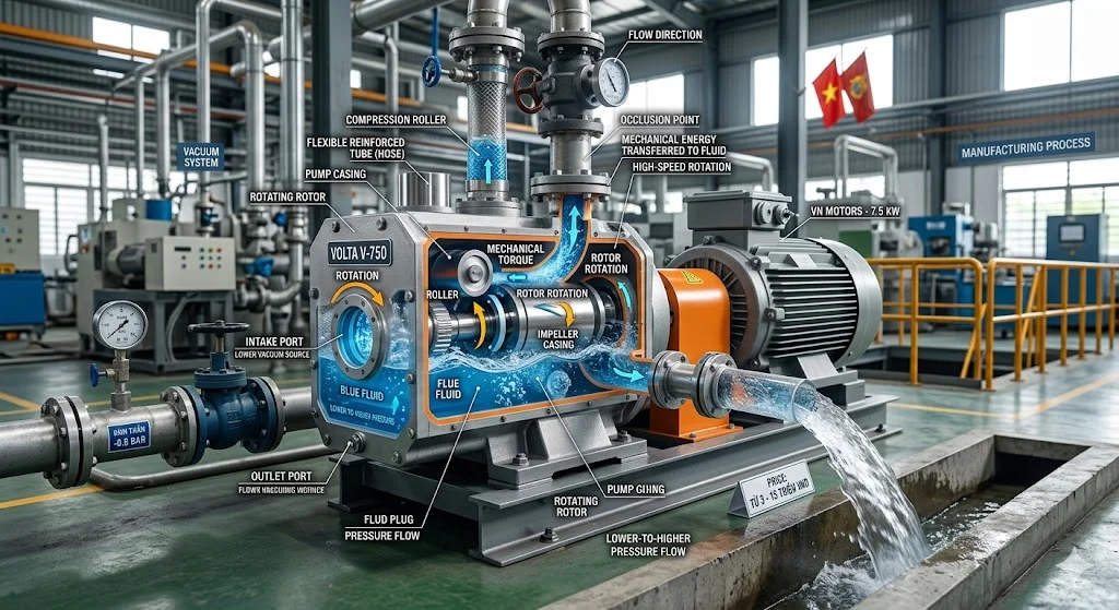 Tổng quan ngoại hình của một hệ thống chân không