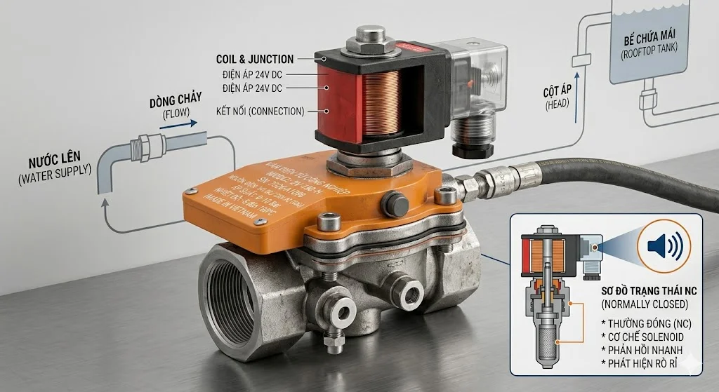 Tổng quan ngoại hình của van điện từ