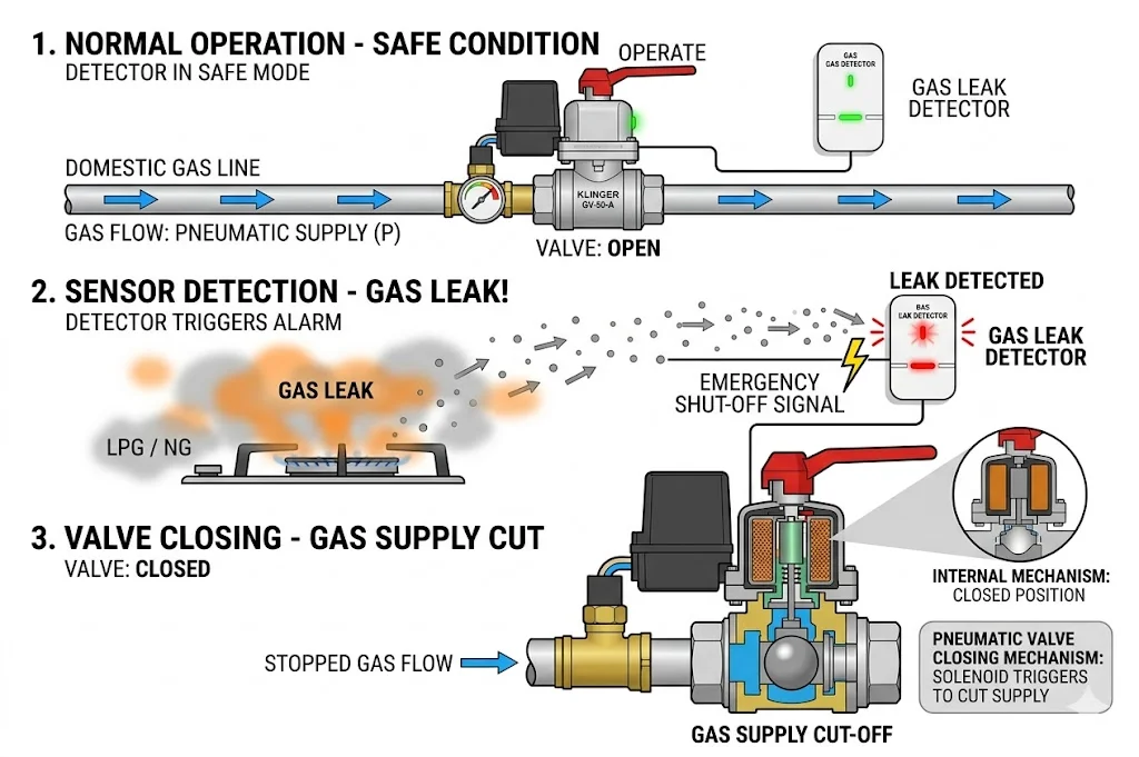 Nguyên lý hoạt động và cấu tạo của van ngắt ga