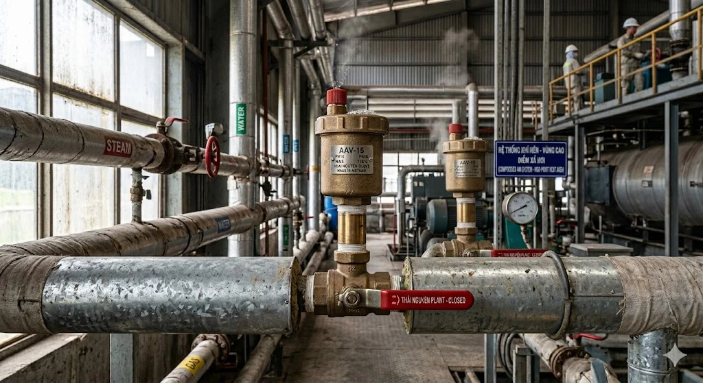 Ứng dụng của van xả hơi