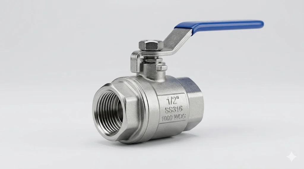 Ngoại hình của van inox 1/2