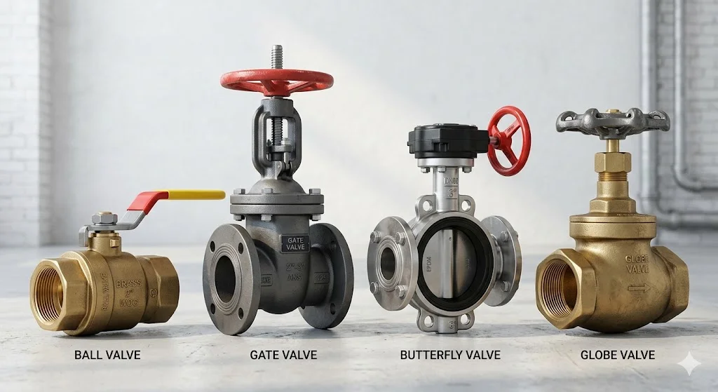 Các loại van khoá nước