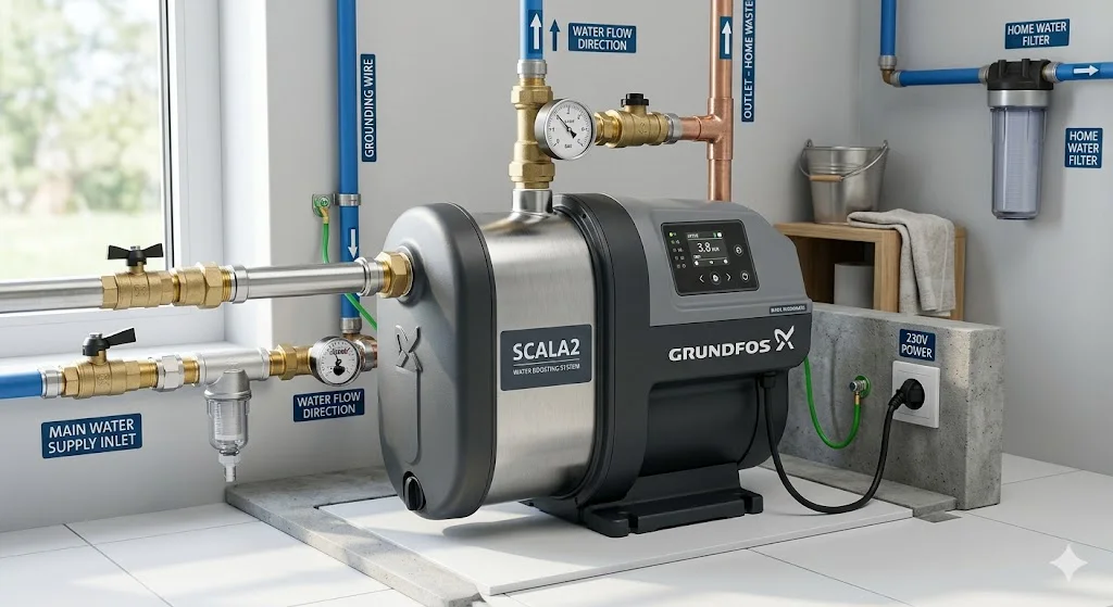 Tổng quan ngoại hình của bơm nước