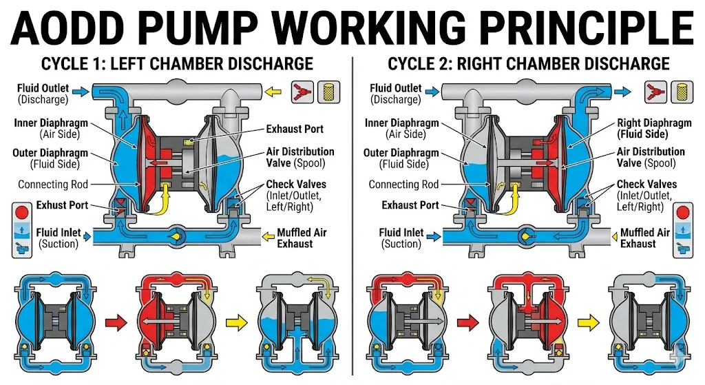 Nguyên lý hoạt động của máy bơm
