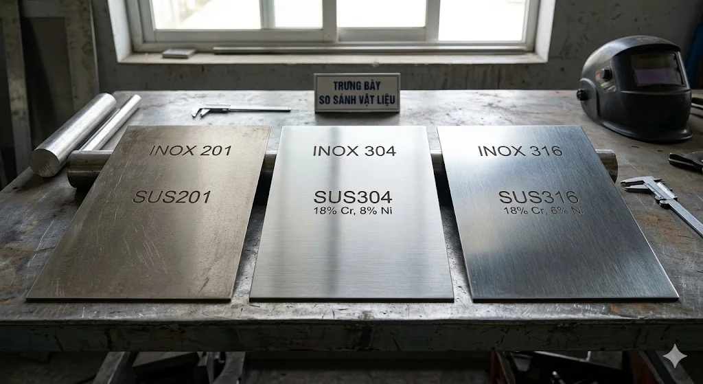 Tổng quan ngoại hình của các loại inox